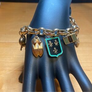 🍒3 for $33🍒 French Gold Tone Charm Bracelet